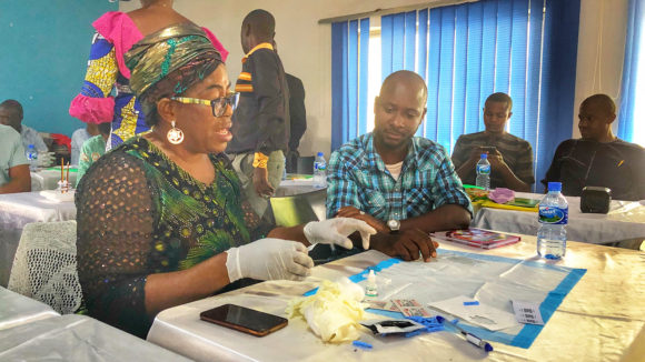 Sightsavers sitt prosjekt for å kartlegge og eliminere elveblindhet i Nigeria.
